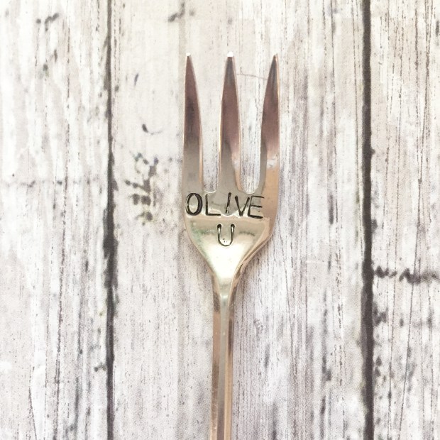 Olive U_pickle fork Potluck Tableware Bean and Noodle photo by Stacey Van Landingham